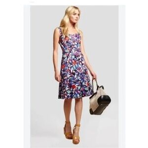Tory Burch Floral Sleeveless A-Line Sundress Size 6